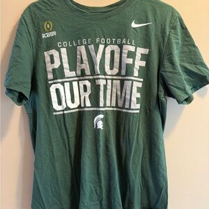 Nike Green 'Playoff Our Time' College Football Tee
